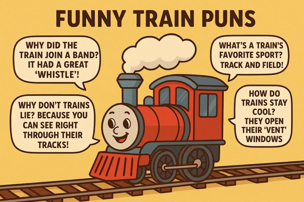 Funny train puns